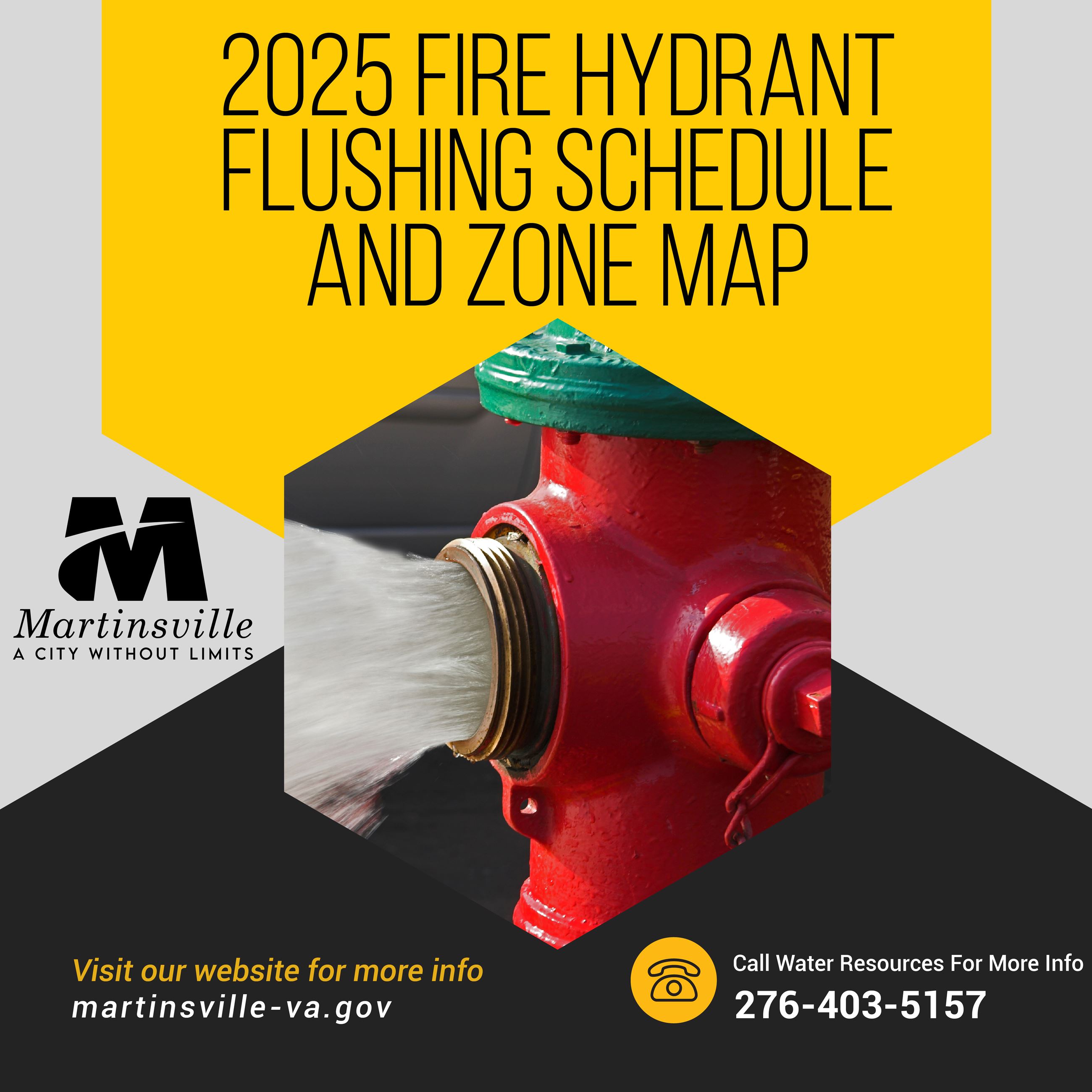 2025 Fire Hydrant Flushing Schedule and Zone Map-01